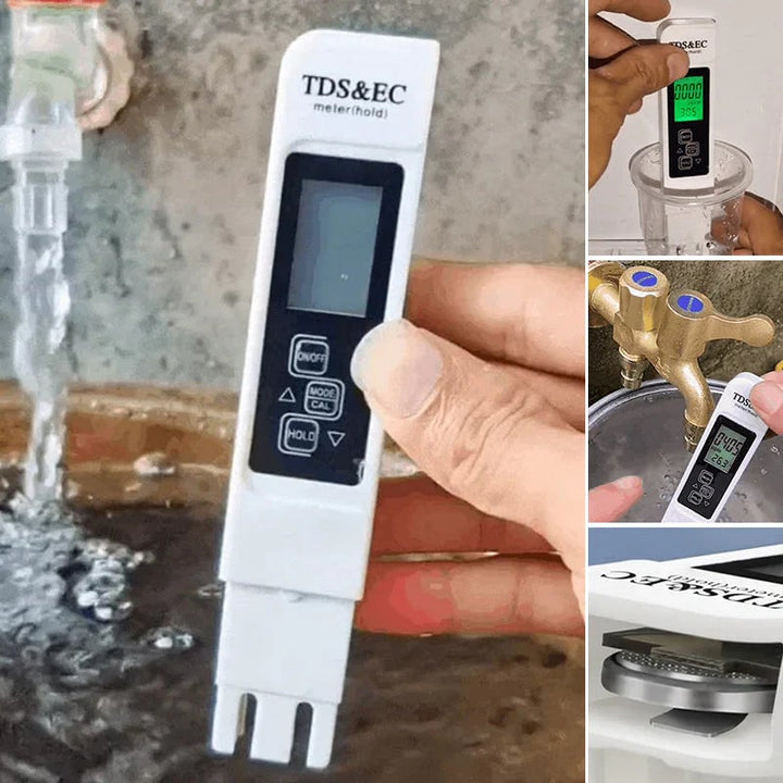 Digitaler Wasserqualitätsmesser™ | TDS & Leitwert Tester | Tragbar & Präzise | Kunststoff