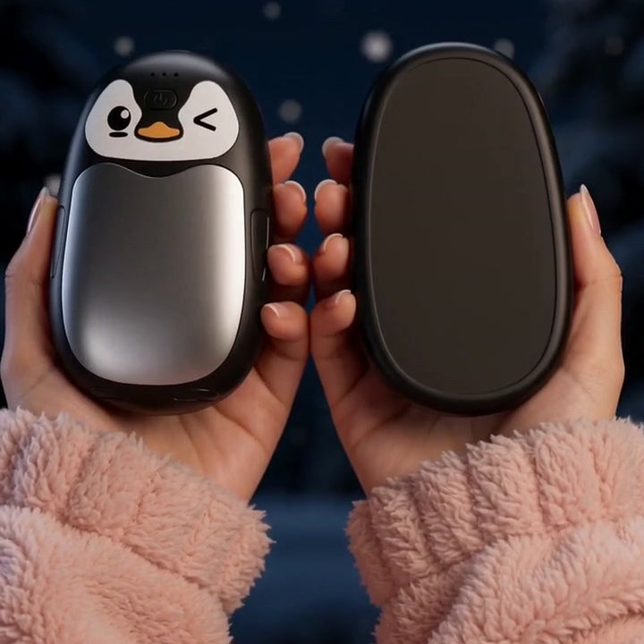 PinguinWärme™ Wiederaufladbarer 2-in-1 Handwärmer