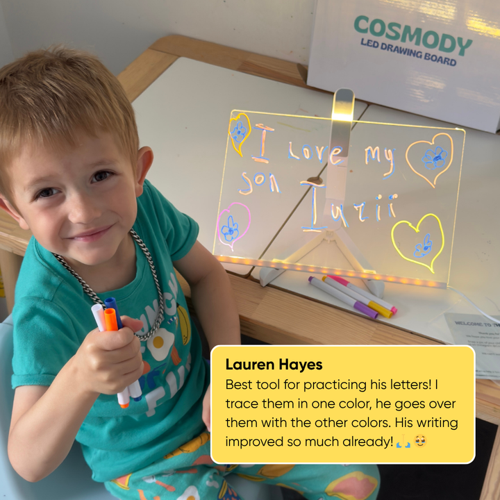 LeuchtKunst™ LED-Zeichentafel für Kinder
