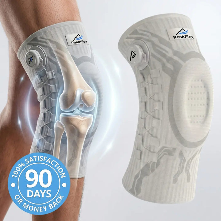 Die Peakflex-Kniebandage bietet zuverlässige Unterstützung für täglichen Komfort