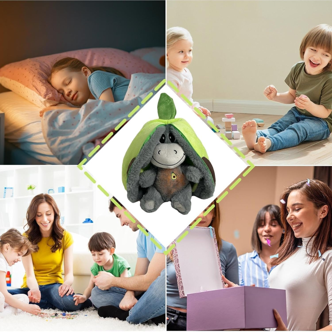 EselTraum™ Kuscheliger Schlummeresel mit Avocado-Decke