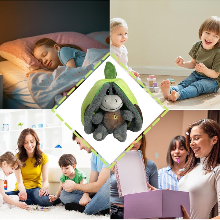 EselTraum™ Kuscheliger Schlummeresel mit Avocado-Decke