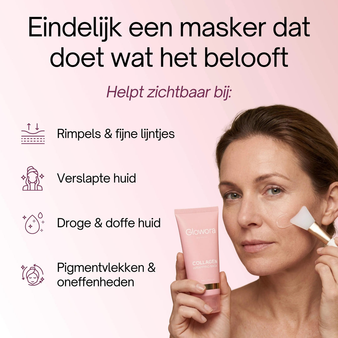 KollagenGlanz™ Bio-Kollagenmaske mit Pinsel