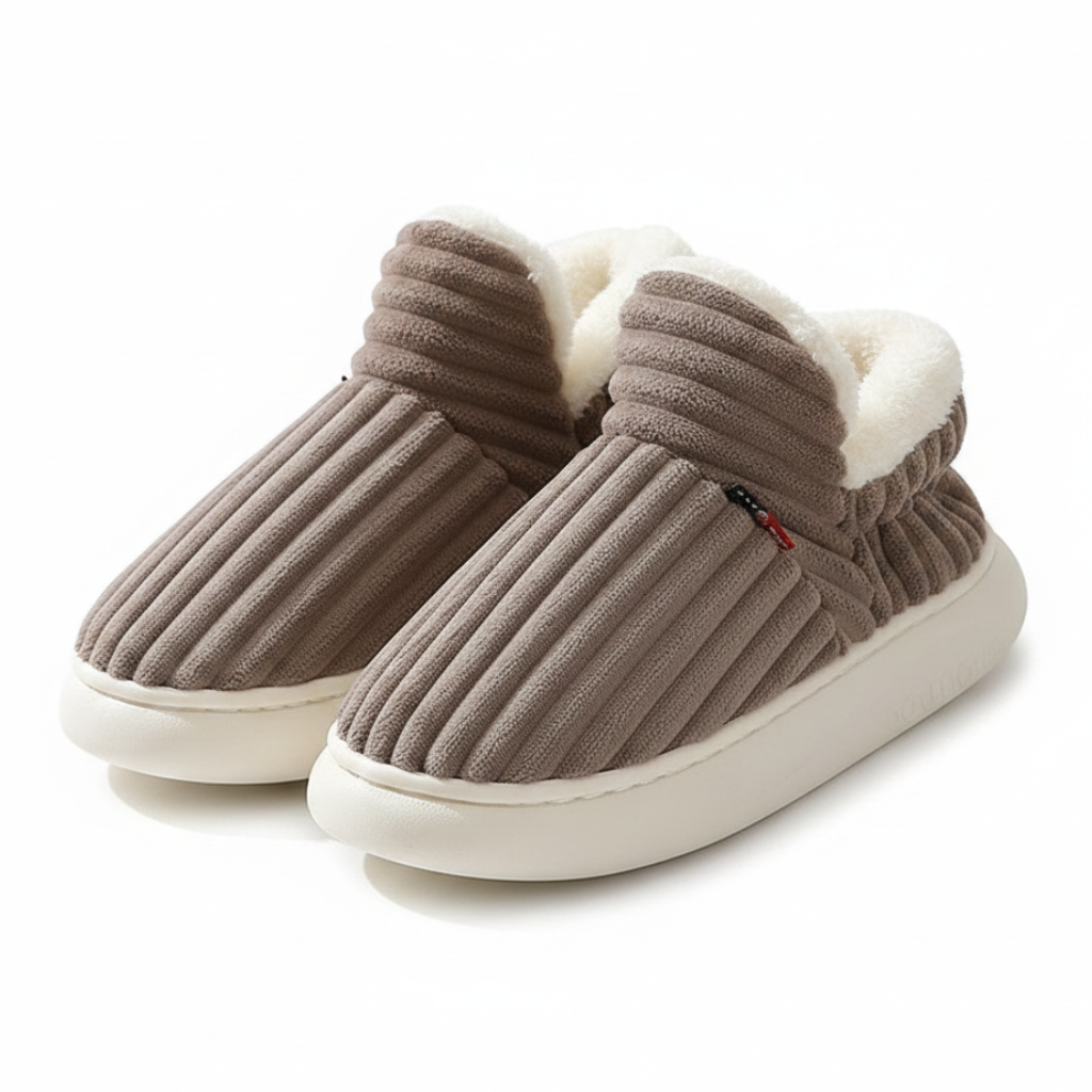 FußWolke™ Flauschige Kuschelpantoffeln für warme Füße