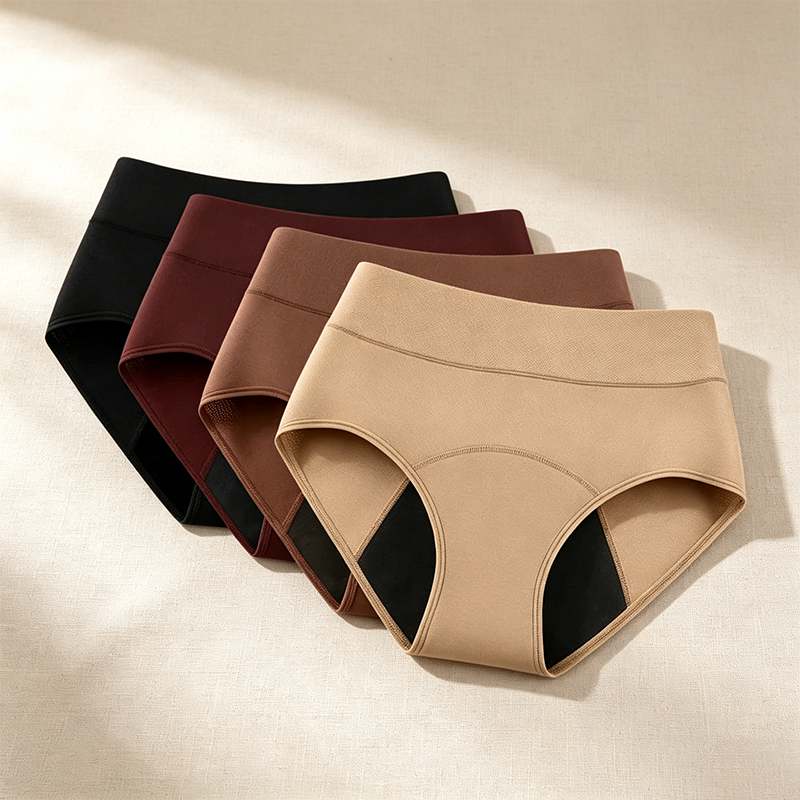 DryShield™ 100% Auslaufsichere Damen Unterwäsche 4er-Pack
