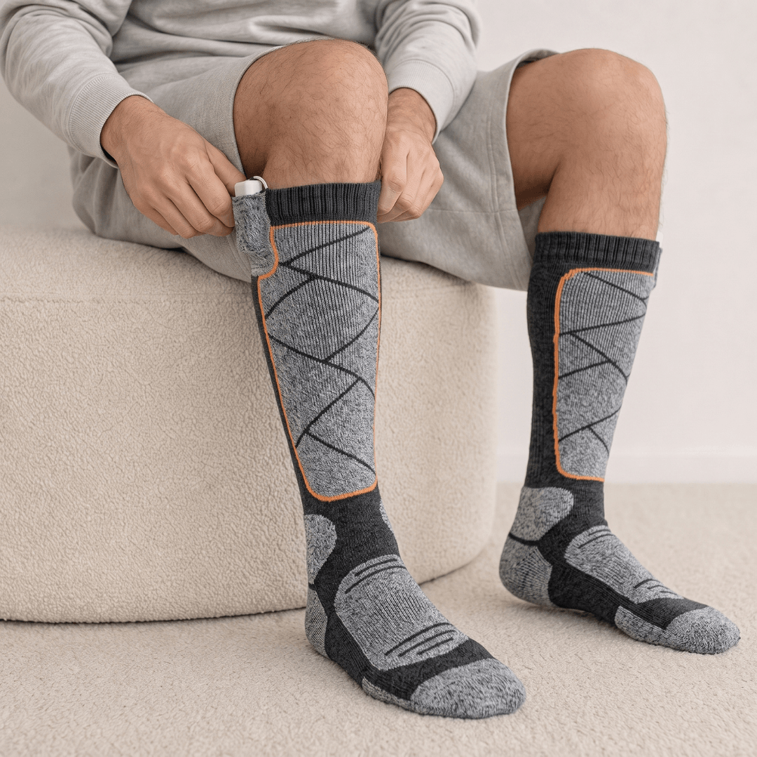 FußWärme™ Thermo-Heizsocken für kalte Wintertage