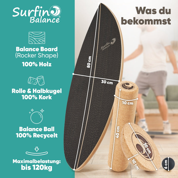 RideBalance™ Komplett-Trainer für eine stärkere Rumpfmuskulatur