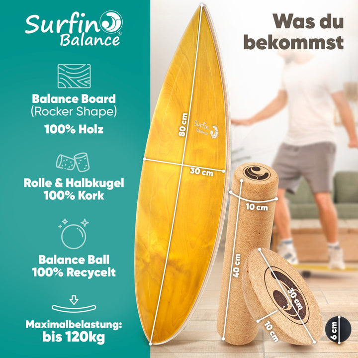 RideBalance™ Komplett-Trainer für eine stärkere Rumpfmuskulatur
