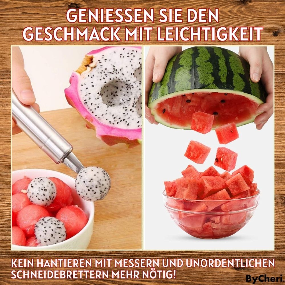 1+1 GRATIS  | FruitBites™ -Erleben Sie die aufregende Art, Ihre Wassermelone und Früchte zu schneiden!