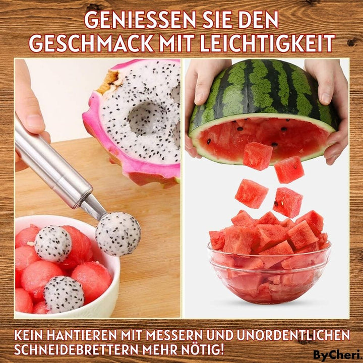 1+1 GRATIS  | FruitBites™ -Erleben Sie die aufregende Art, Ihre Wassermelone und Früchte zu schneiden!