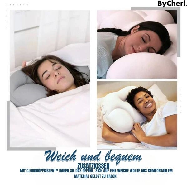 50% RABATT TEMPORÄR | CloudKopfkissen™ | Immer in der Richtigen Und Bequemen Position Schlafen!