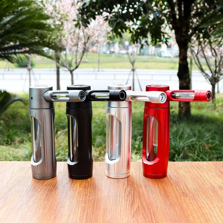 ZenPuff Co.™ Premium-Wasserflasche aus Glas und Aluminium