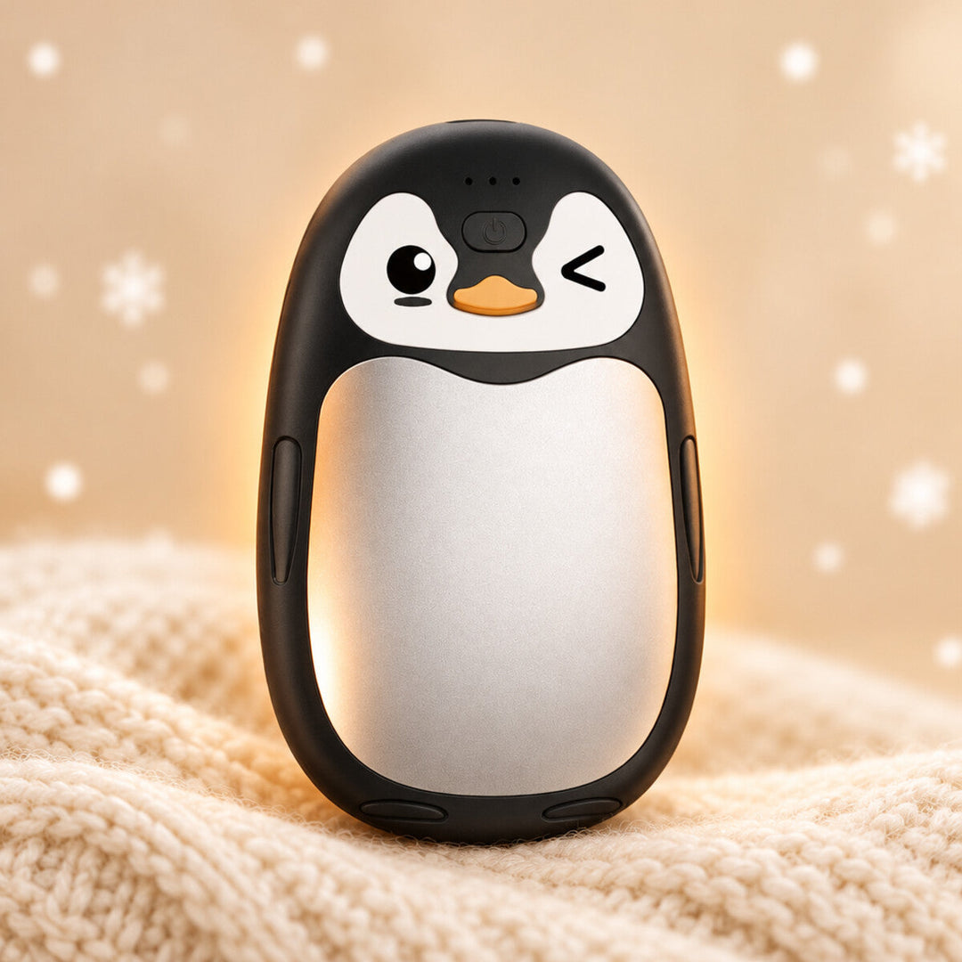 PinguinWärme™ Wiederaufladbarer 2-in-1 Handwärmer