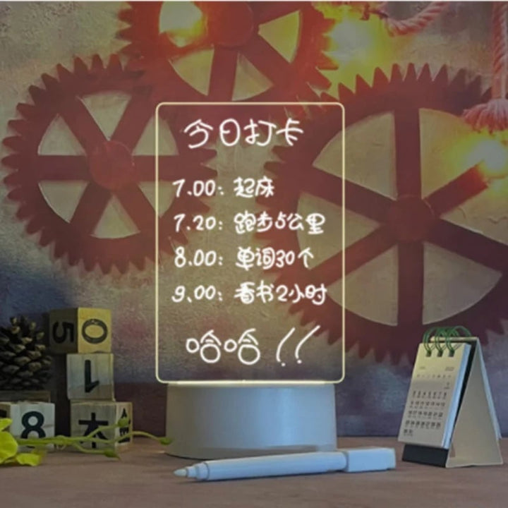 GlowNote™ - Hinweistafel Kreative LED Nachtlicht