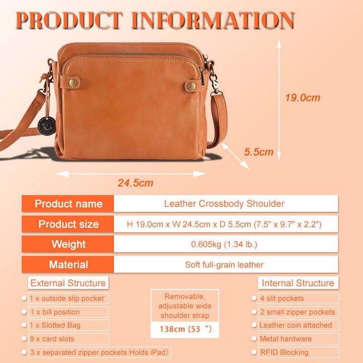 Pylomo™ | Crossbody Leder Umhängetasche