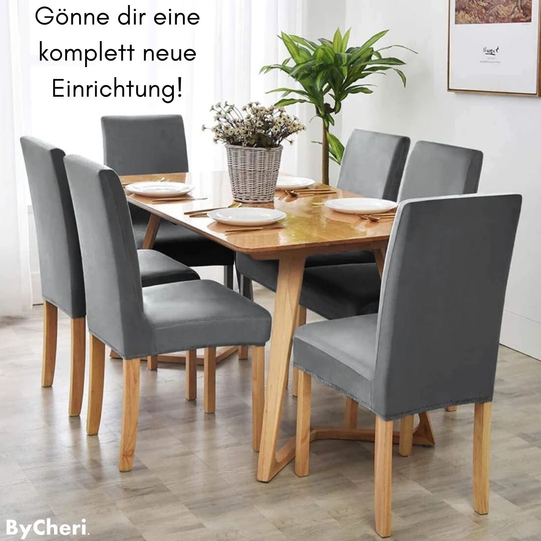 1 + 1 GRATIS HEUTE | Premium Stretch Stuhlhussen™  | Verleihen Sie Ihren alten Stühlen ein neues Leben