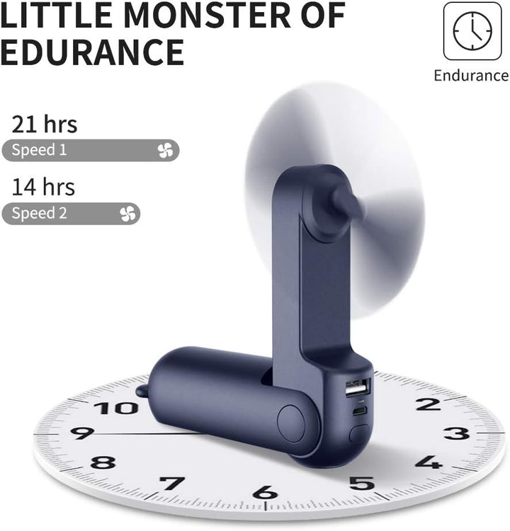 Handventilator | Ventilator mit USB & Taschenlampe | LuftBuddy
