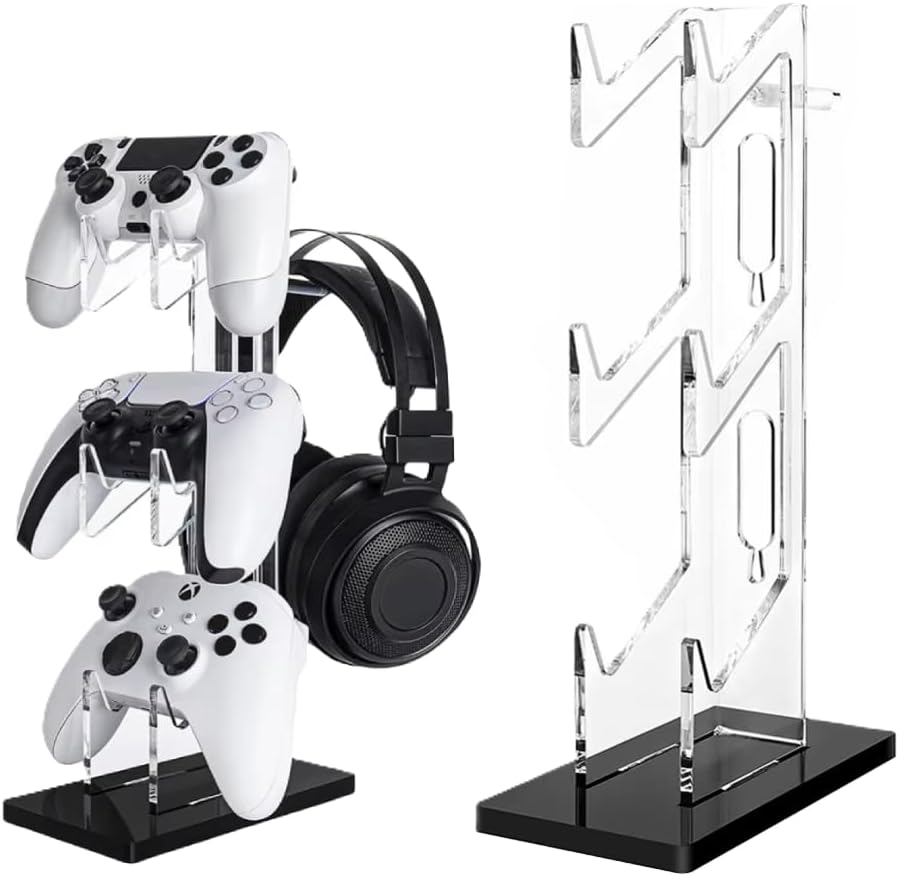 GameSeat™ – 3-lagiger Gaming-Controller-Ständer und Kopfhörerständer