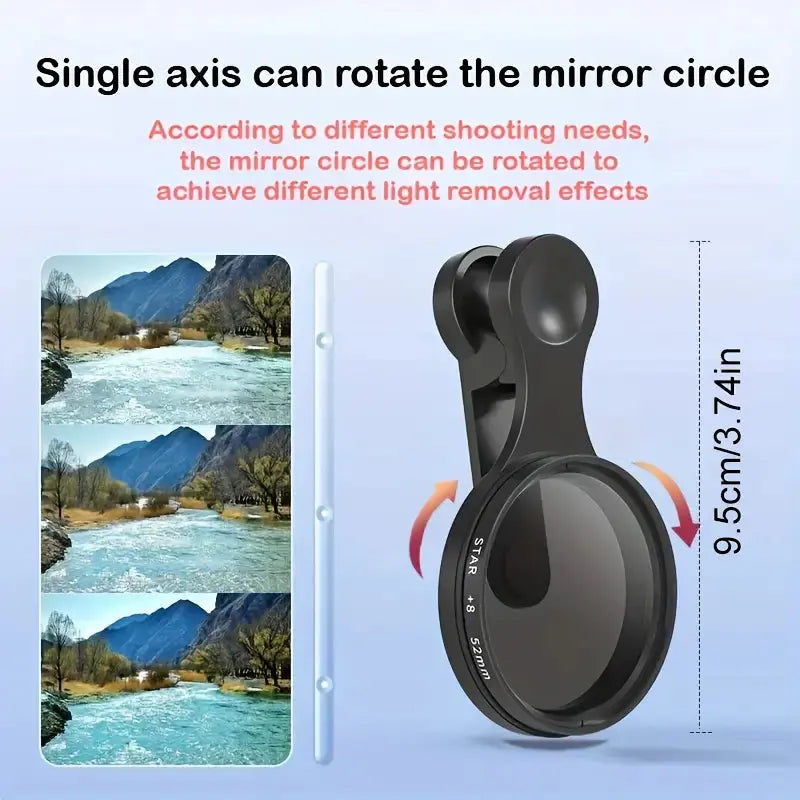 52mm CPL-Filter für Handy – Weniger Blendung & Bessere Farben