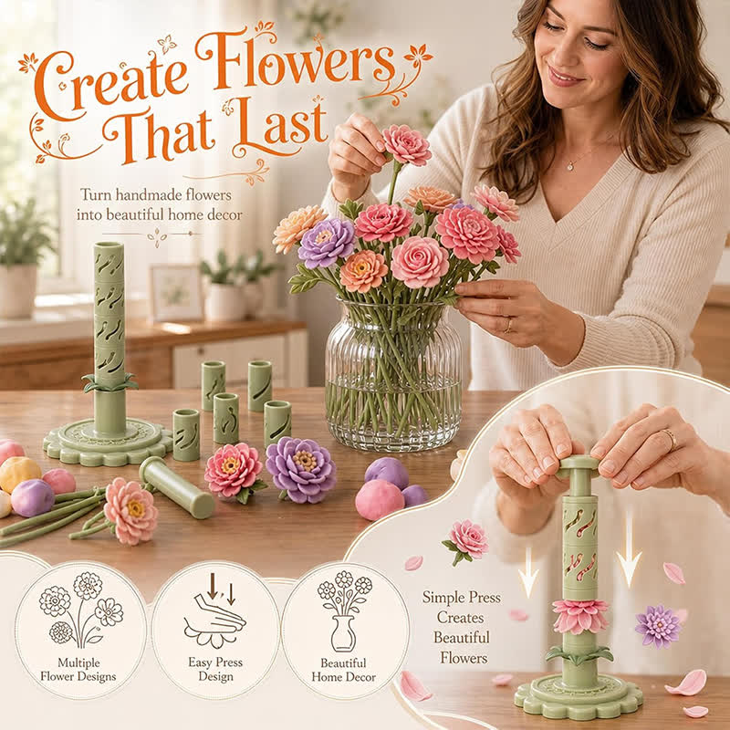BlütenZauber™ Kreatives Knetblumen-Bastelset