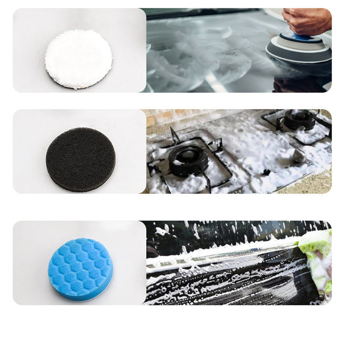 PutzKraft™ Elektrischer Schrubber mit Teleskopstiel & 7 Aufsätzen