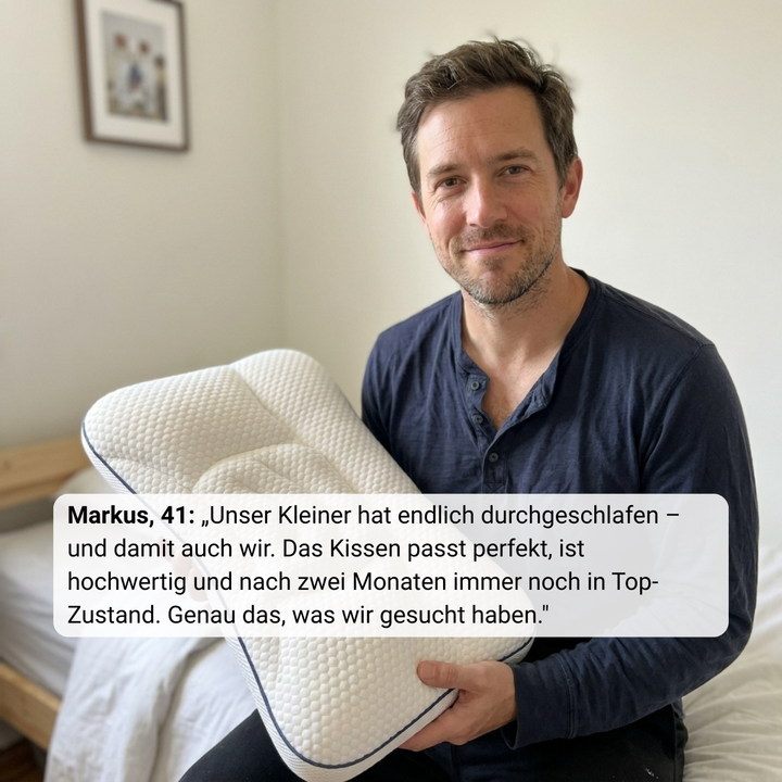 SchlafWohl™ Ergonomisches Kinderkissen