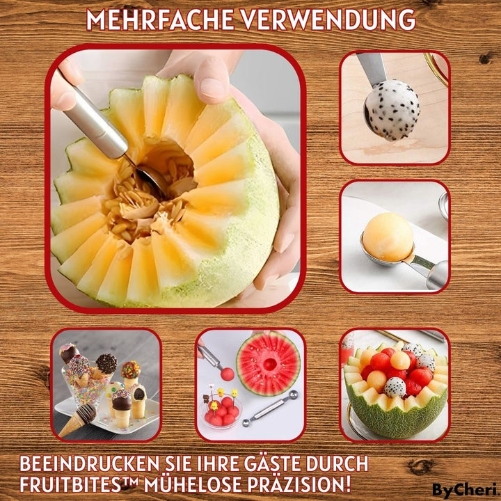 1+1 GRATIS  | FruitBites™ -Erleben Sie die aufregende Art, Ihre Wassermelone und Früchte zu schneiden!