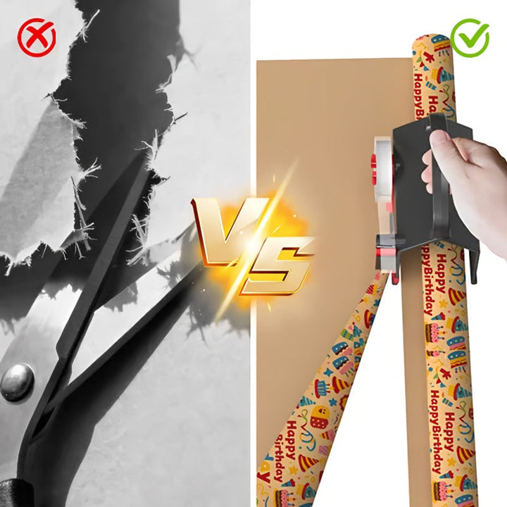 PackSchnitt™ Geschenkpapier-Rollenschneider mit Tragegriff