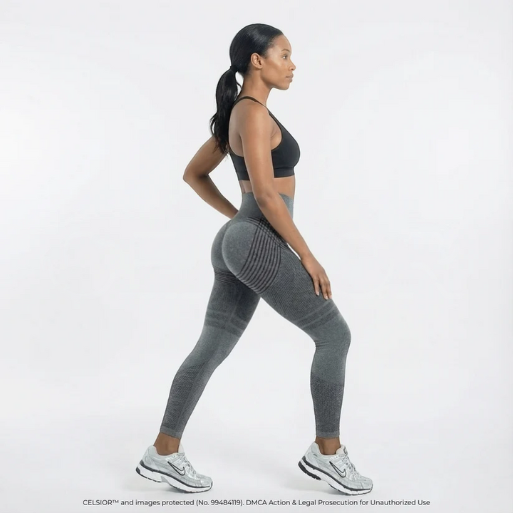 Hochgeschnittene, hüfthebende, elastische, schnelltrocknende Yoga-Leggings