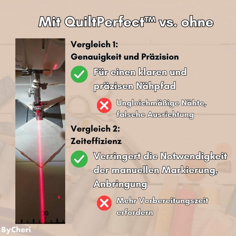 50% RABATT TEMPORÄR | QuiltPerfect™ - Laser-Leitfaden zum Nähen