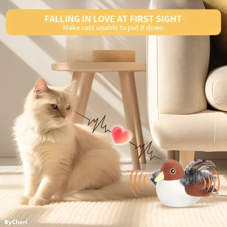 1 + 1 GRATIS HEUTE | FuzzyTweet™ | Interaktives Katzenspielzeug