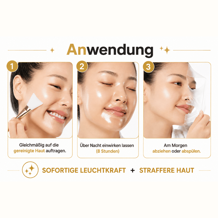 HautZeit™ Koreanische Kollagen-Kurkuma-Maske