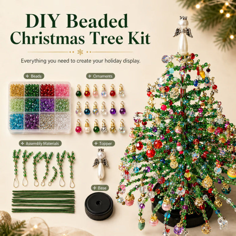 BeadTree™ 3D-Perlen-Weihnachtsbaum mit LEDs