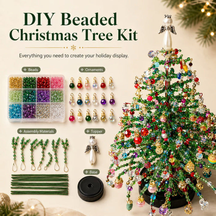 BeadTree™ 3D-Perlen-Weihnachtsbaum mit LEDs