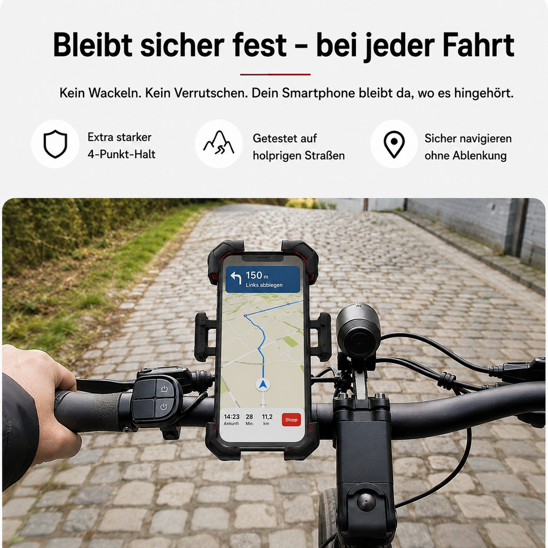 Holdora™ – Robuste Handyhalterung für Alltag & unterwegs
