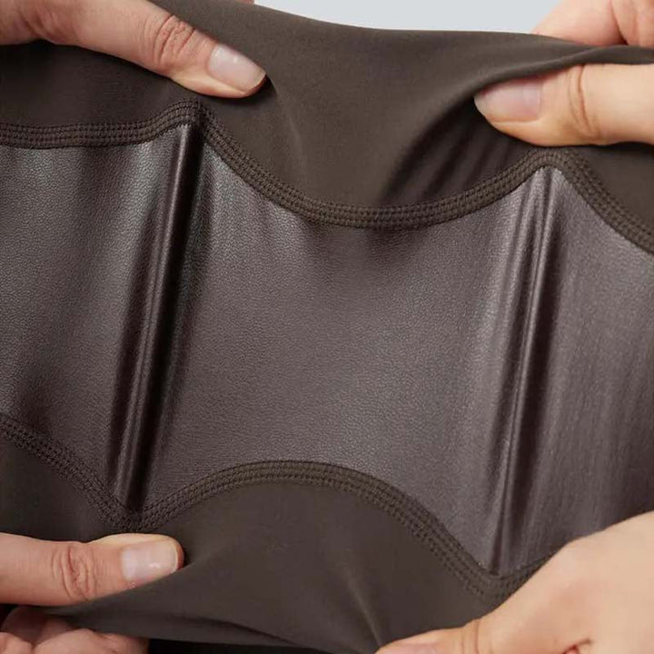 FokusForm™ Formende PU-Leder-Leggings