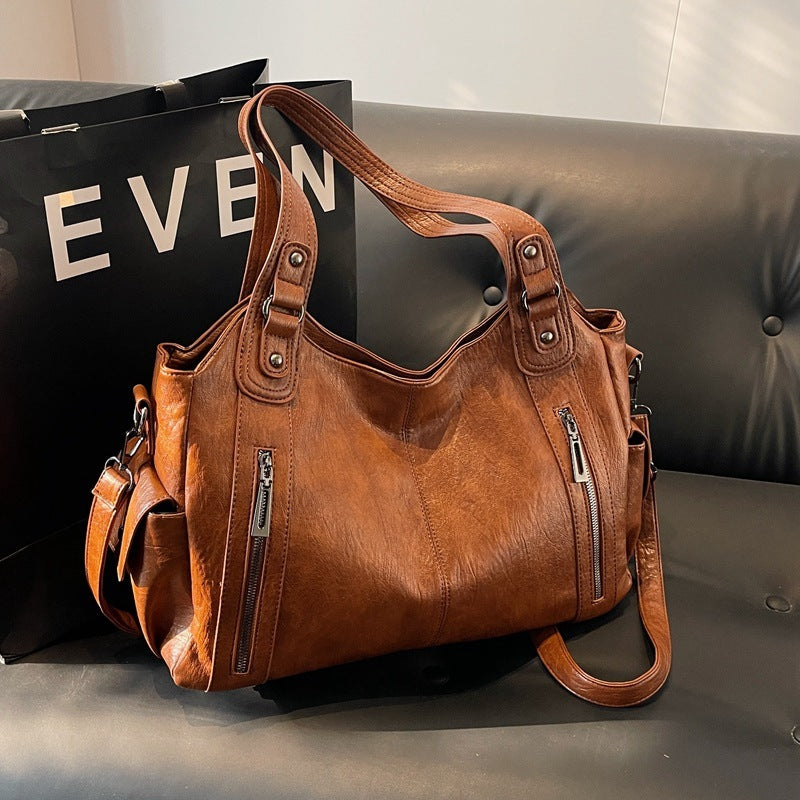 LuxeCarry™ - Erhöhen Sie Ihren Stil mit unserer luxuriösen Tote Bag aus Leder