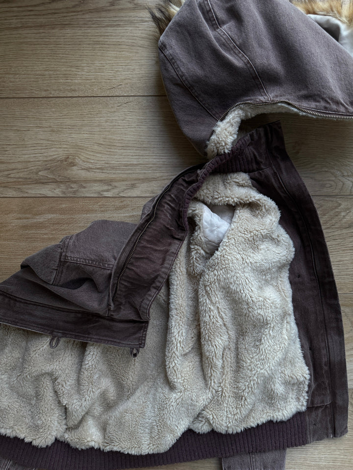 FellWärme™ Kapuzenjacke mit Fellbesatz für Damen