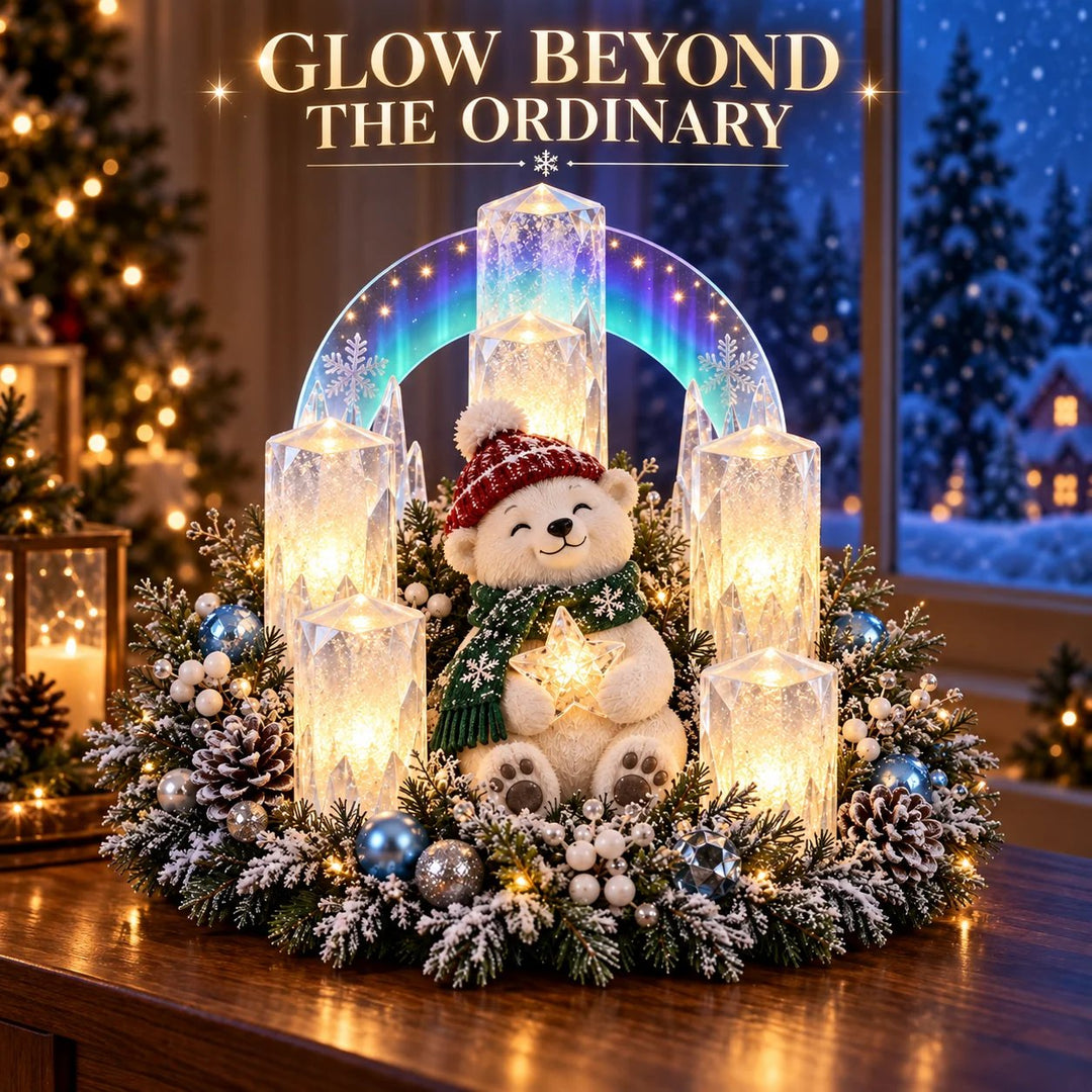 WinterGlanz™ Leuchtendes Weihnachts-Gesteck