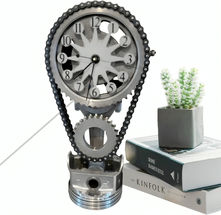 Metall Rabatt 50% RABATT TEMPORÄR | TimeForge™ | Drehende Metall-Zahnraduhr – Venzani ...