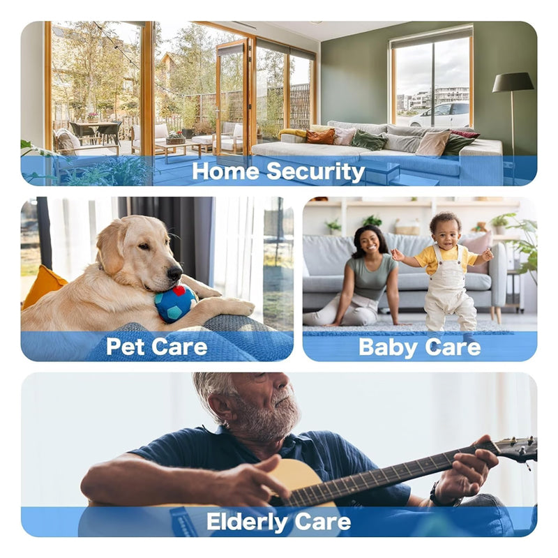 Visionix™ – Kabellose Roboter-Überwachungskamera | 2K HD | Bewegungserkennung & Nachtsicht