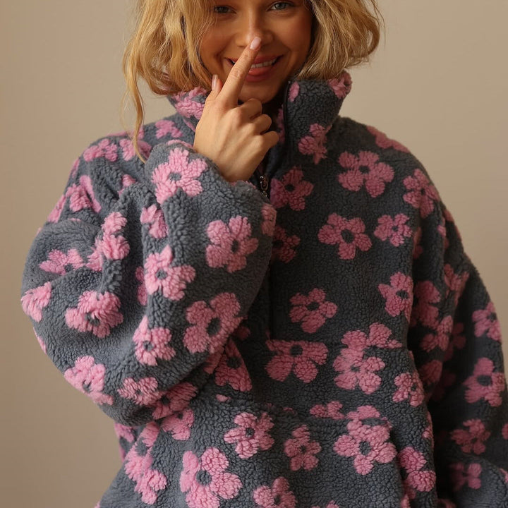BlütenKuschel™ Weicher Fleece-Pullover für Damen