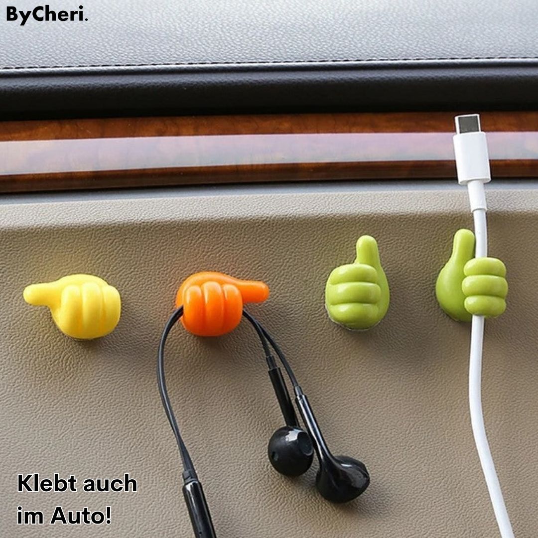 1 + 1 GRATIS HEUTE | Thumbhooks™ | Kein Kabelgewirr mehr