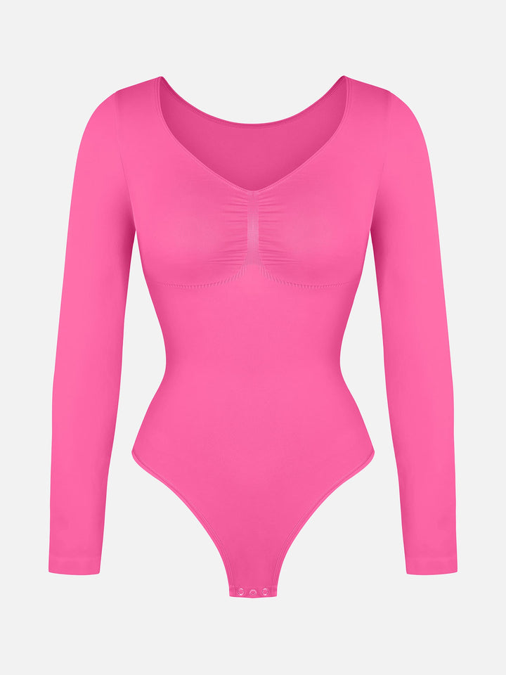 Curvevo™ Nahtloser Langarm-Bodysuit