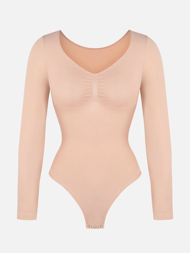 Curvevo™ Nahtloser Langarm-Bodysuit
