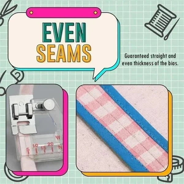 HandySew - Verstellbarer Schrägband-Einfassfuss