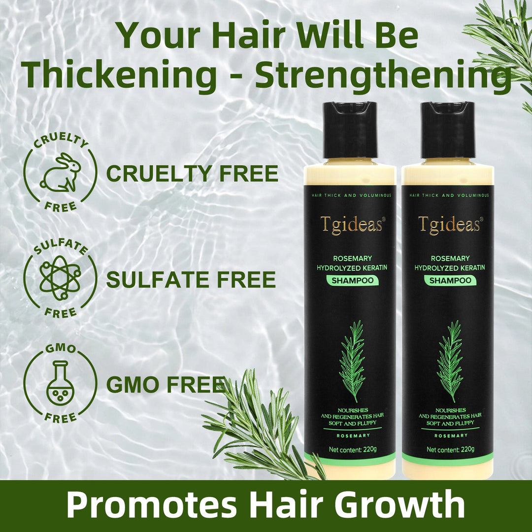 Tgideas® Rosmarin-Shampoo | Haarwachstums- und Anti-Schuppen-Kopfhautbehandlung