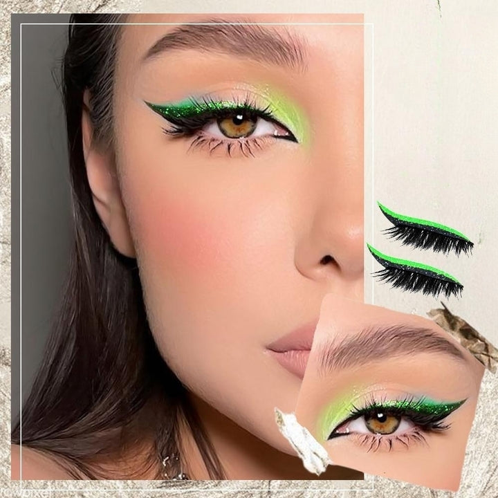 GlitzGrip™ – Wiederverwendbare, praktische und einfach anzubringende Wimpern Eyeliner-Aufkleber [50% Rabatt]