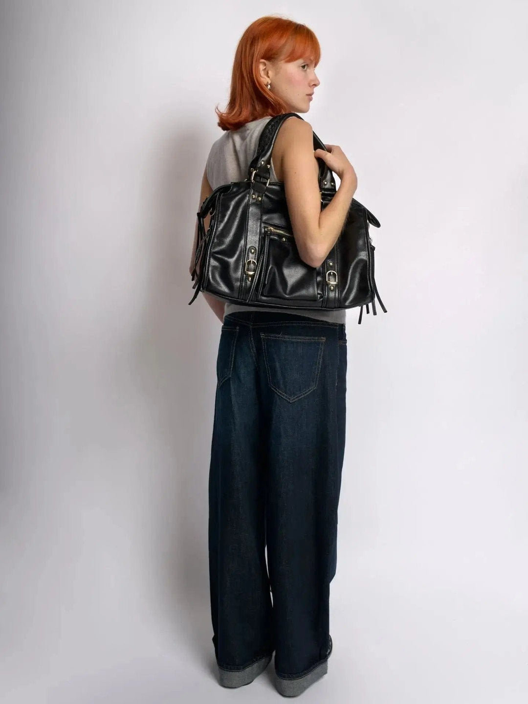 TaschenEleganz™ Stilvolle Damenhandtasche aus veganem Leder