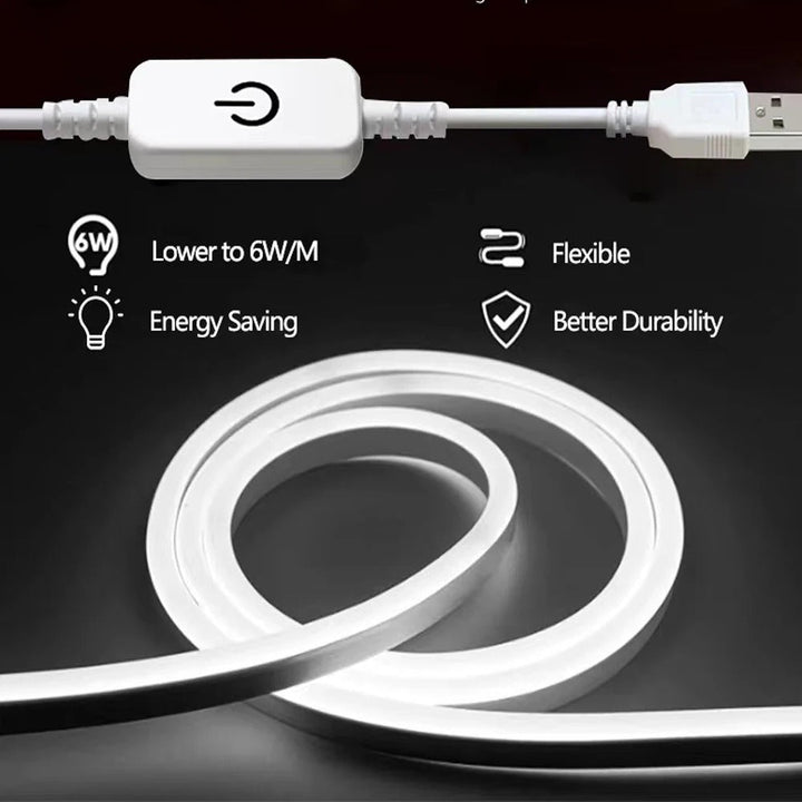 LumiTouch™ | Anpassbarer, wasserdichter LED-Streifen mit Touch-Sensor-Steuerung